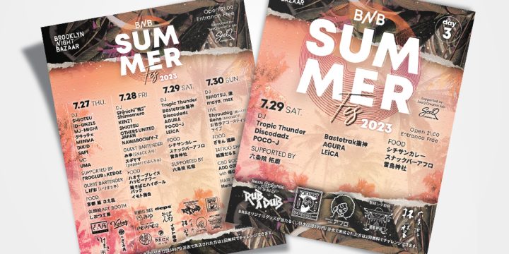 BNB SUMMER FES 2023 @BROOKLYN NIGHT BAZAAR（京都）
